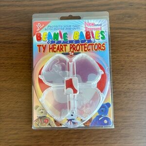 Beanie Babies Ty Heart Tag Protectors New